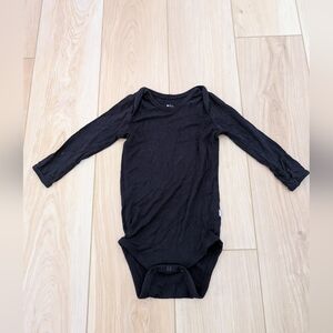 Black Long-Sleeve Baby One-Piece Bodysuit By Kyte Baby, 6-12 M